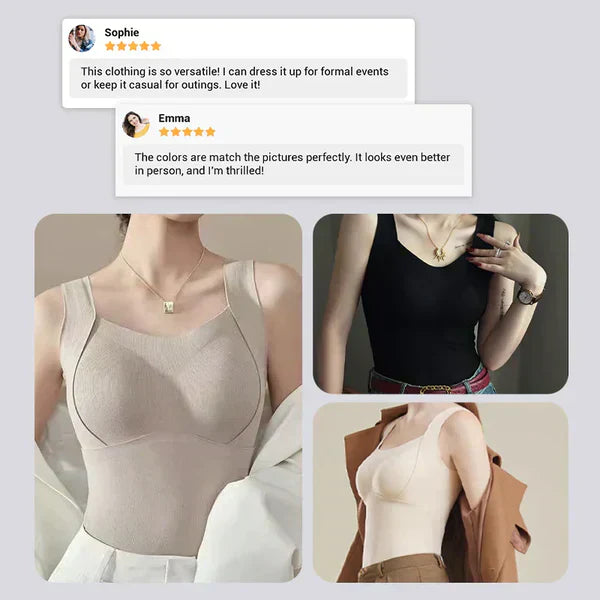 🥰 Modna kamizelka termiczna z biustonoszem