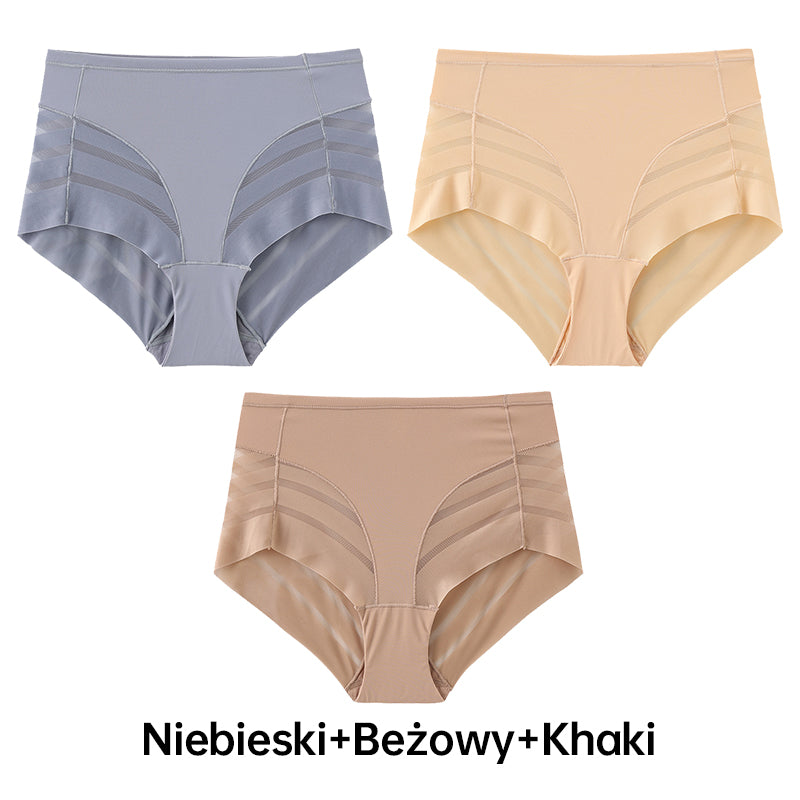 🔥🩲 Oddechowe Majtki w Paski Bezszwowe dla Kobiet