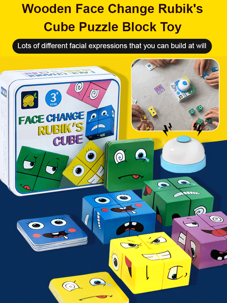 🔥🎁Puzzle 5D Edukacyjna gra rodzinna zmieniająca twarze🧩
