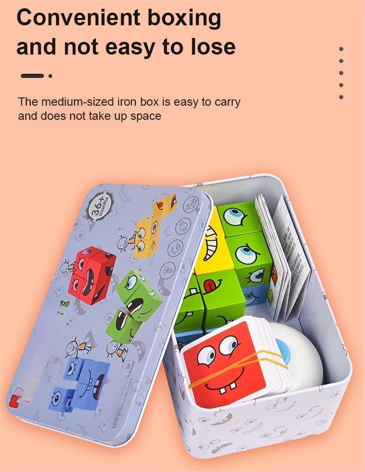 🔥🎁Puzzle 5D Edukacyjna gra rodzinna zmieniająca twarze🧩
