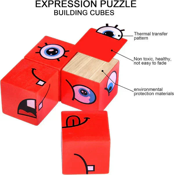 🔥🎁Puzzle 5D Edukacyjna gra rodzinna zmieniająca twarze🧩