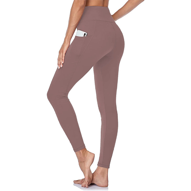 🔥👖Leginsy treningowe z wysokim stanem, podnoszące pośladki i modelujące brzuch, z kieszenią boczną