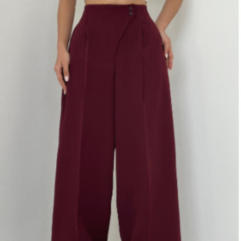 🔥👖Modne, uniwersalne spodnie z prostymi nogawkami