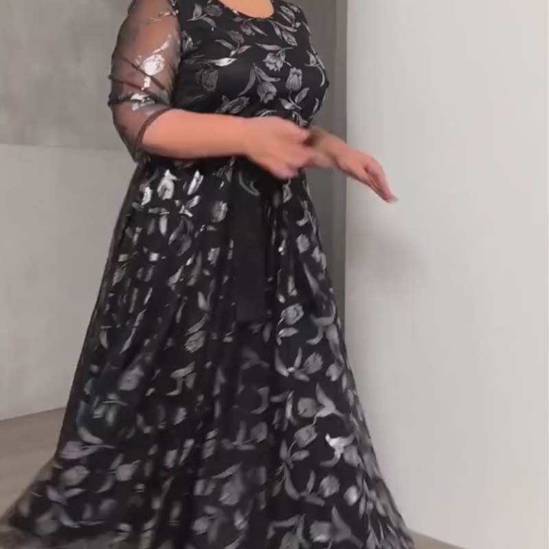 🔥👗Damskie sukienki w kwiaty z rękawami o średniej długości