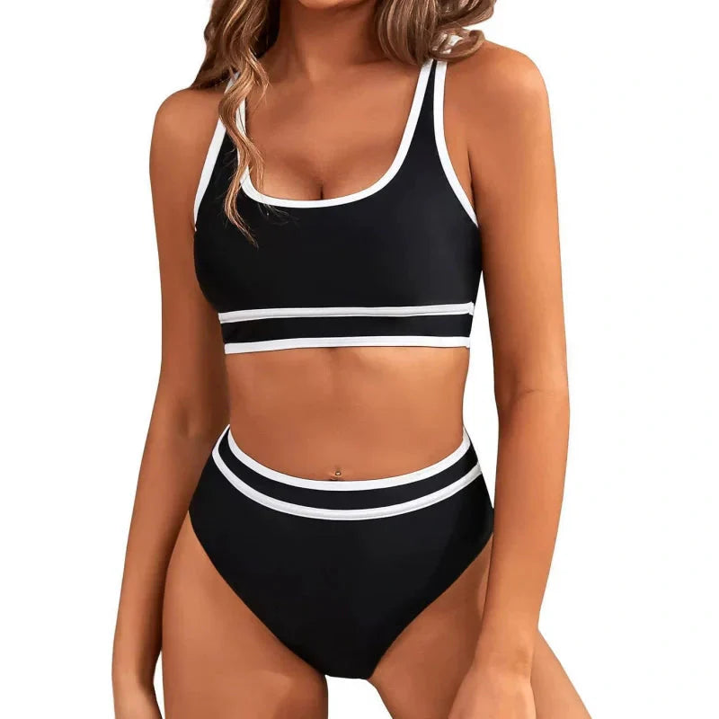 🔥👙Damski zestaw bikini z wysokim stanem