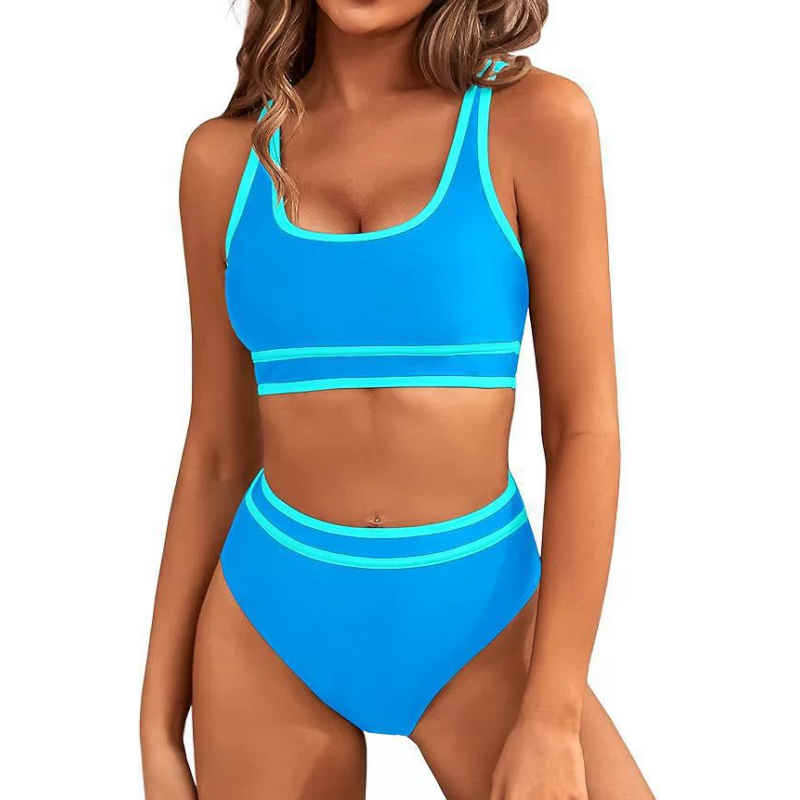 🔥👙Damski zestaw bikini z wysokim stanem