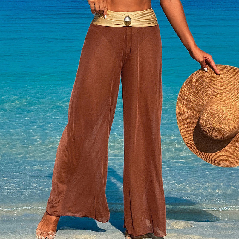 🔥👙Damski 3-częściowy strój kąpielowy - top, figi i spodnie plażowe
