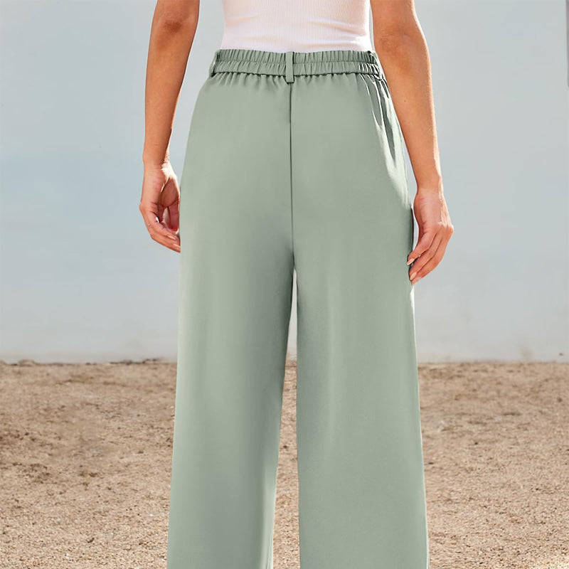 🔥👖Damskie spodnie z wysokim stanem i prostymi nogawkami