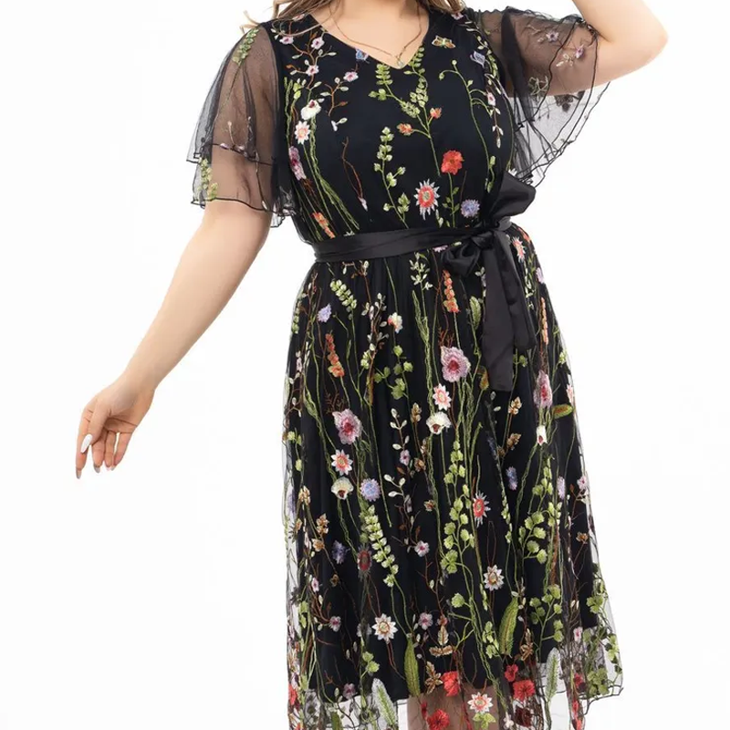 🔥👗 Elegancka i zwiewna sukienka w kwiaty