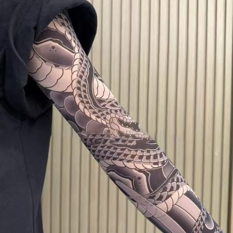 ⚡💀Nowość w trendach💀⚡ Ultracienkie rękawy chroniące przed słońcem z wzorem przypominającym tatuaż