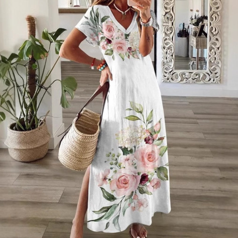 🔥👗 Modna sukienka z nadrukiem