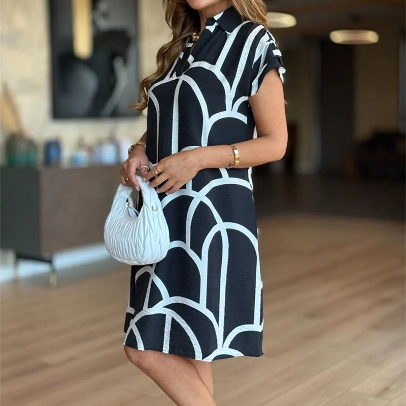 🔥👗Urocze damskie sukienki z nadrukiem o luźnym kroju