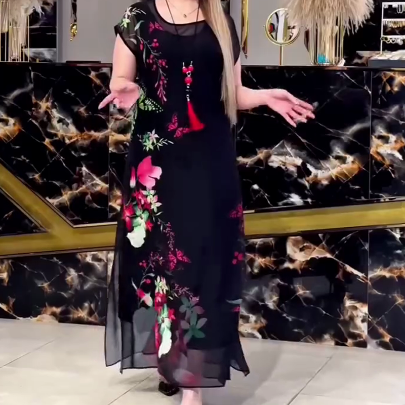 🔥👗Eleganckie sukienki z tiulu kwiatowego dla kobiet