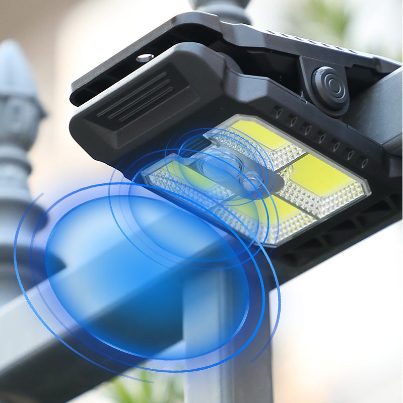 🔥✨Zewnętrzna lampa solarna z klipsem i czujnikiem ruchu