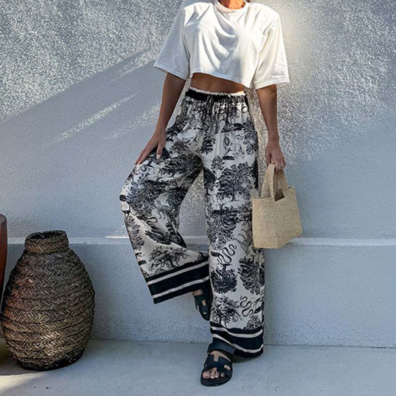 🔥👖Letnie spodnie damskie Boho Palazzo