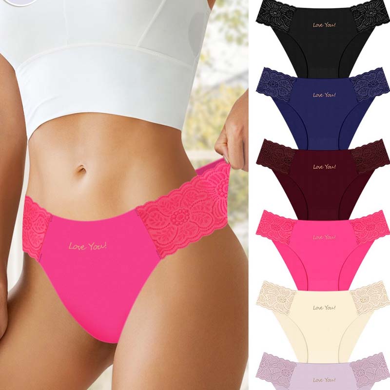 🔥💋Damskie oddychające majtki z koronką👙