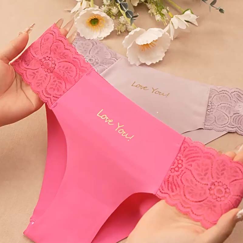 🔥💋Damskie oddychające majtki z koronką👙