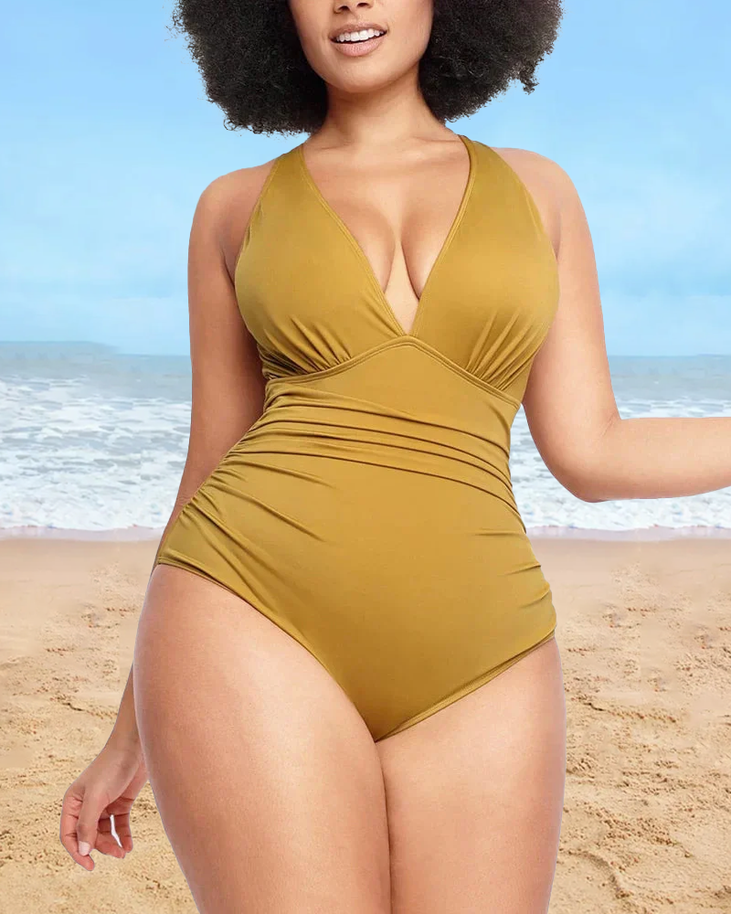 🔥👙Inteligentny kostium kąpielowy typu plunge podkreśli Twoją sylwetkę