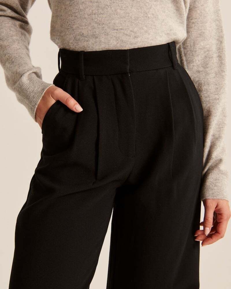 🔥👖Lekkie, dopasowane, szerokie spodnie nogawkowe