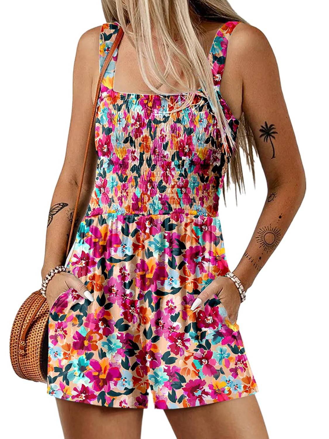 🔥👗Letnia koszulka damska z kwadratowym dekoltem, bez rękawów, luźna, casualowa, krótka ramoneska✨