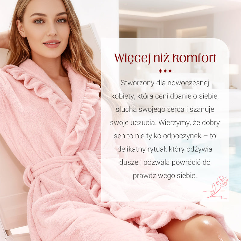 🔥💋 Miękki i puszysty szlafrok - Materiał przyjazny dla skóry