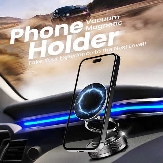 🔥🔄Regulowany podciśnieniowy magnetyczny uchwyt na telefon 360° 📱🚗