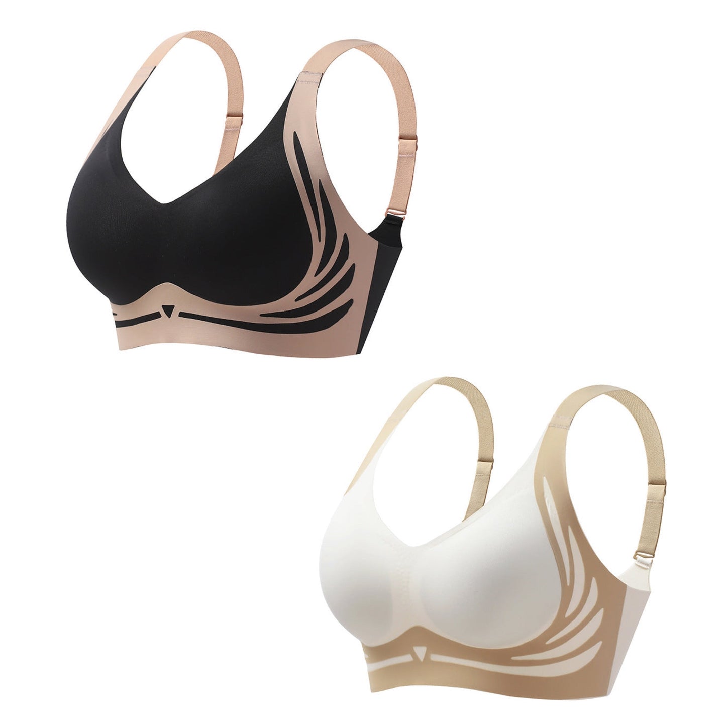 🔥👙Biustonosz push-up bez fiszbin, podnoszący i zapobiegający obwisaniu