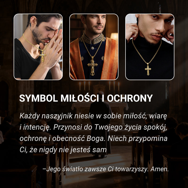 🔥✨Naszyjnik z zawieszką z poświęceniem Świętego Jezusa