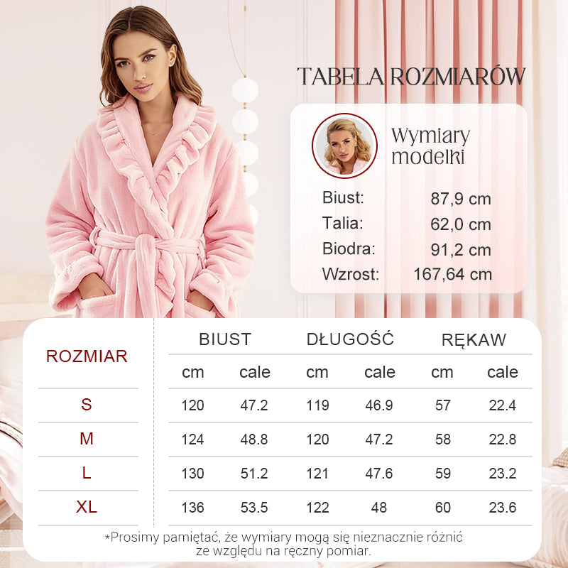 🔥💋 Miękki i puszysty szlafrok - Materiał przyjazny dla skóry