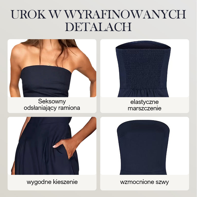 🔥🩱Prosty i wszechstronny Damski kombinezon kieszonkowy bez ramiączek