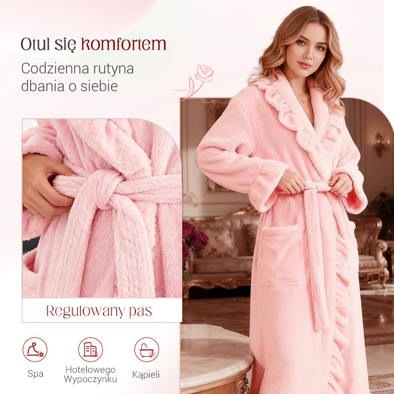 🔥💋 Miękki i puszysty szlafrok - Materiał przyjazny dla skóry