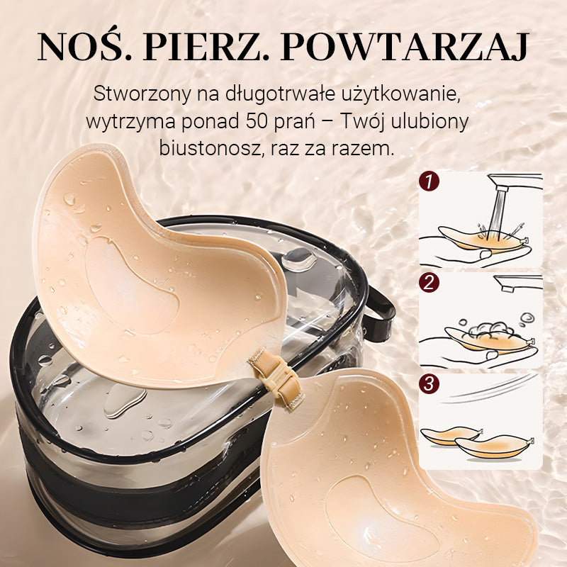🔥💋Niewidoczny biustonosz samoprzylepny typu push-up【✨Kup 1 i otrzymaj 1 gratis】