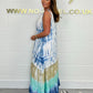 🔥👗 Sukienka maxi w kolorze tie-dye