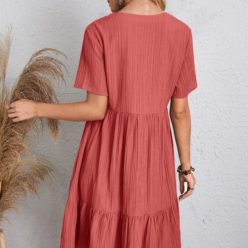 🔥👗LUŹNA, SWOBODNA SUKIENKA Z WIĄZANIEM W TALII