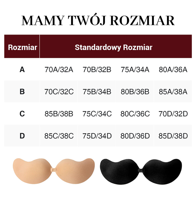 🔥💋Niewidoczny samoprzylepny biustonosz push-up【✨Kup 1 i otrzymaj 1 gratis】