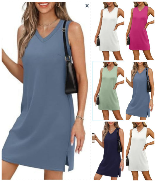 🔥👗Damska mini sukienka z dekoltem w szpic