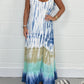 🔥👗 Sukienka maxi w kolorze tie-dye
