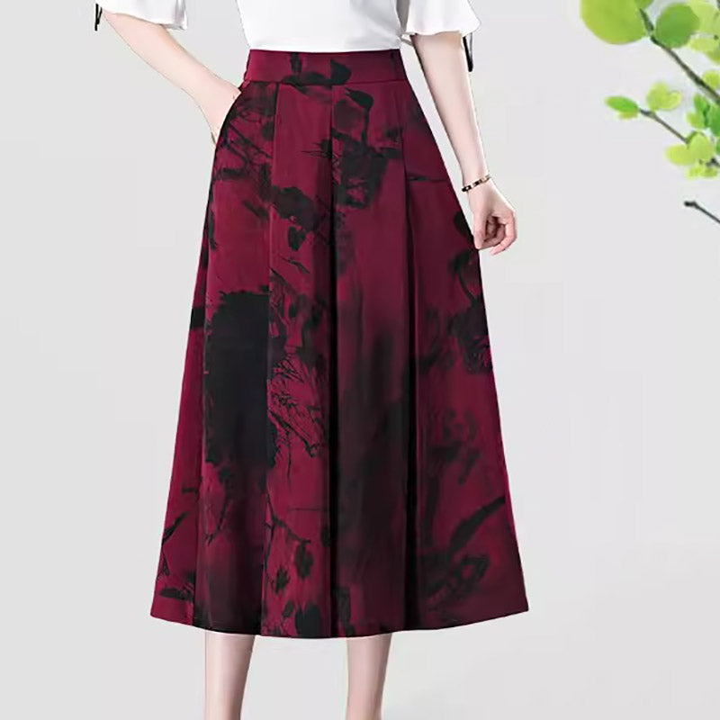 🔥👗Eleganckie damskie szyfonowe spodnie z szerokimi nogawkami