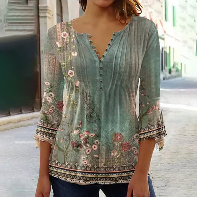🔥👚Jedna rzecz, dwa style! 🌸2025 Koszulka damska z nadrukiem