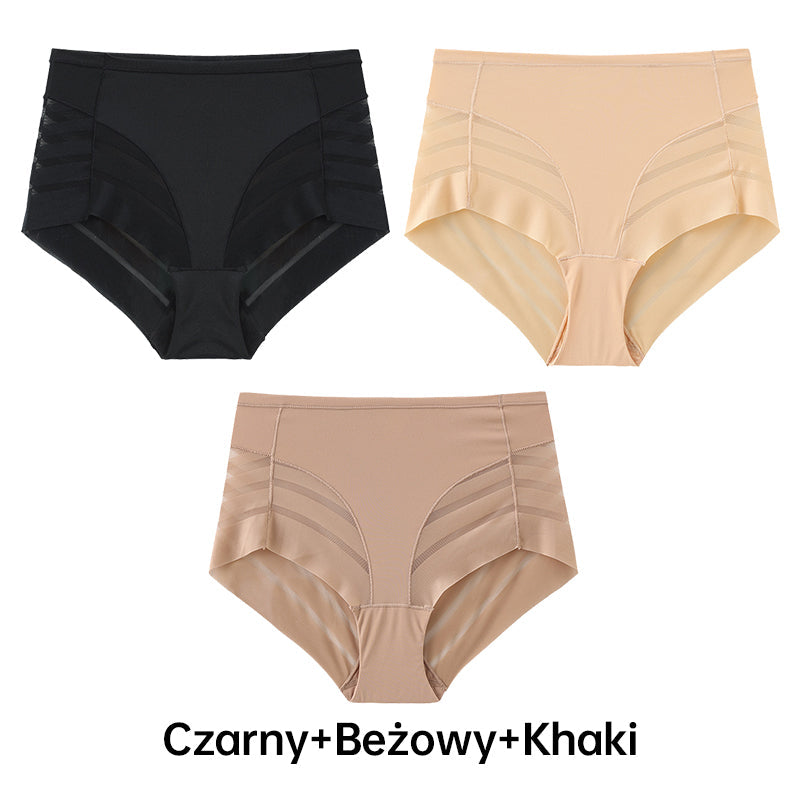 🔥🩲 Oddechowe Majtki w Paski Bezszwowe dla Kobiet