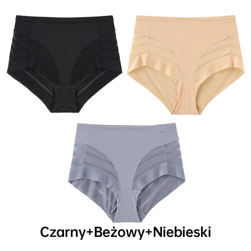 🔥🩲 Oddechowe Majtki w Paski Bezszwowe dla Kobiet