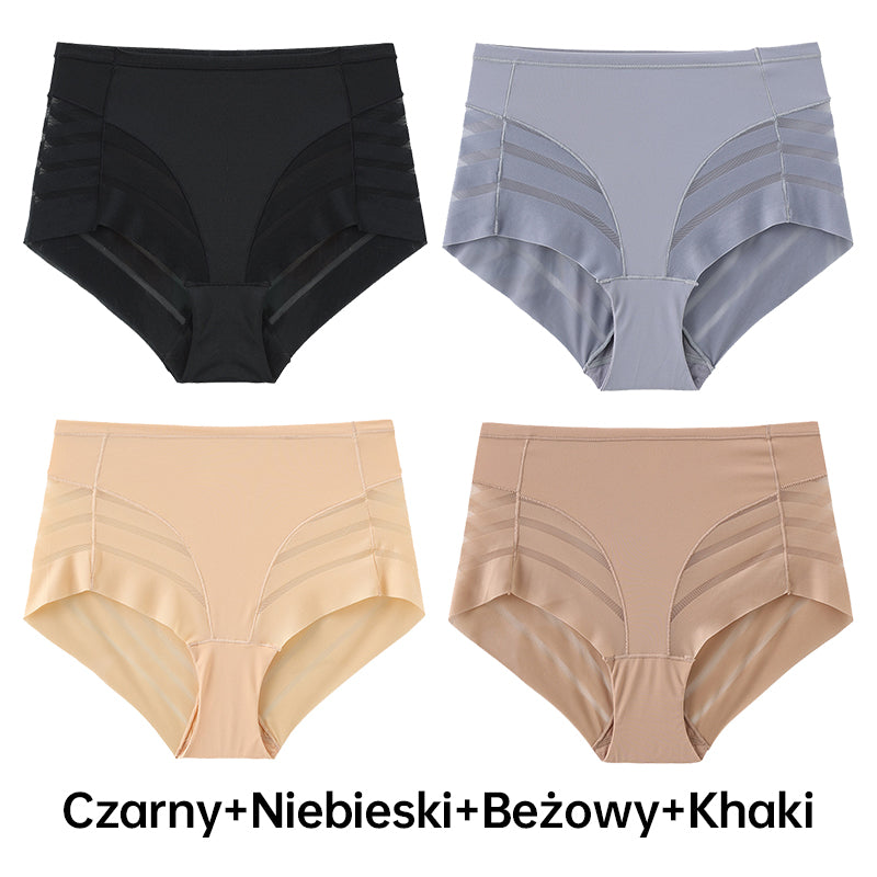 🔥🩲 Oddechowe Majtki w Paski Bezszwowe dla Kobiet