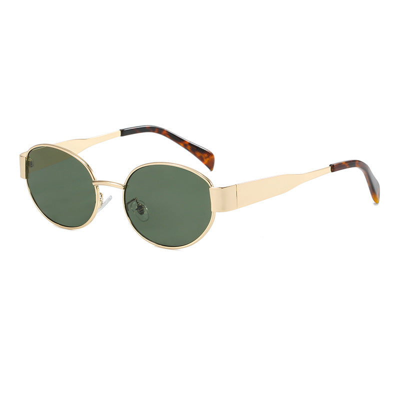 🔥🕶️Okulary przeciwsłoneczne Vintage Owalna Oprawka Z Etui