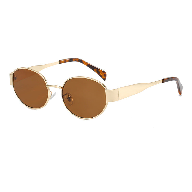 🔥🕶️Okulary przeciwsłoneczne Vintage Owalna Oprawka Z Etui