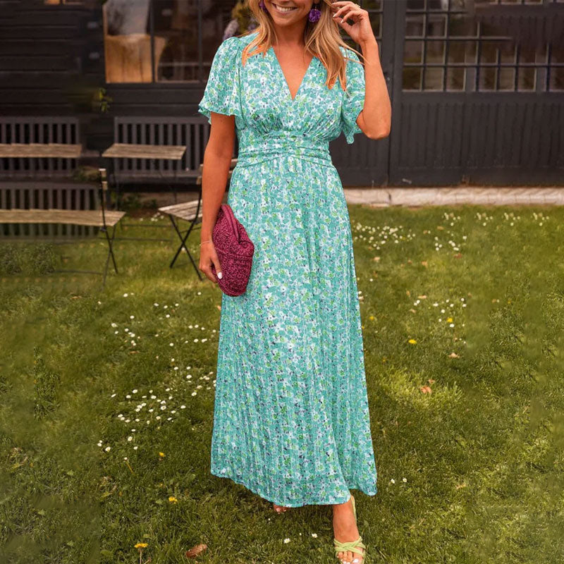 🔥👗Damska romantyczna sukienka w kwiaty w stylu vintage