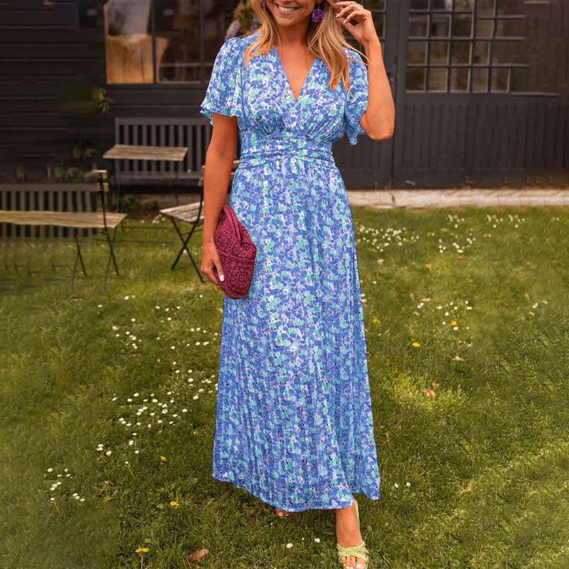 🔥👗Damska romantyczna sukienka w kwiaty w stylu vintage