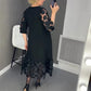 🔥👗2025 Elegancja i Komfort  Stylowa Rozkloszowana Sukienka Plus Size w Kropki
