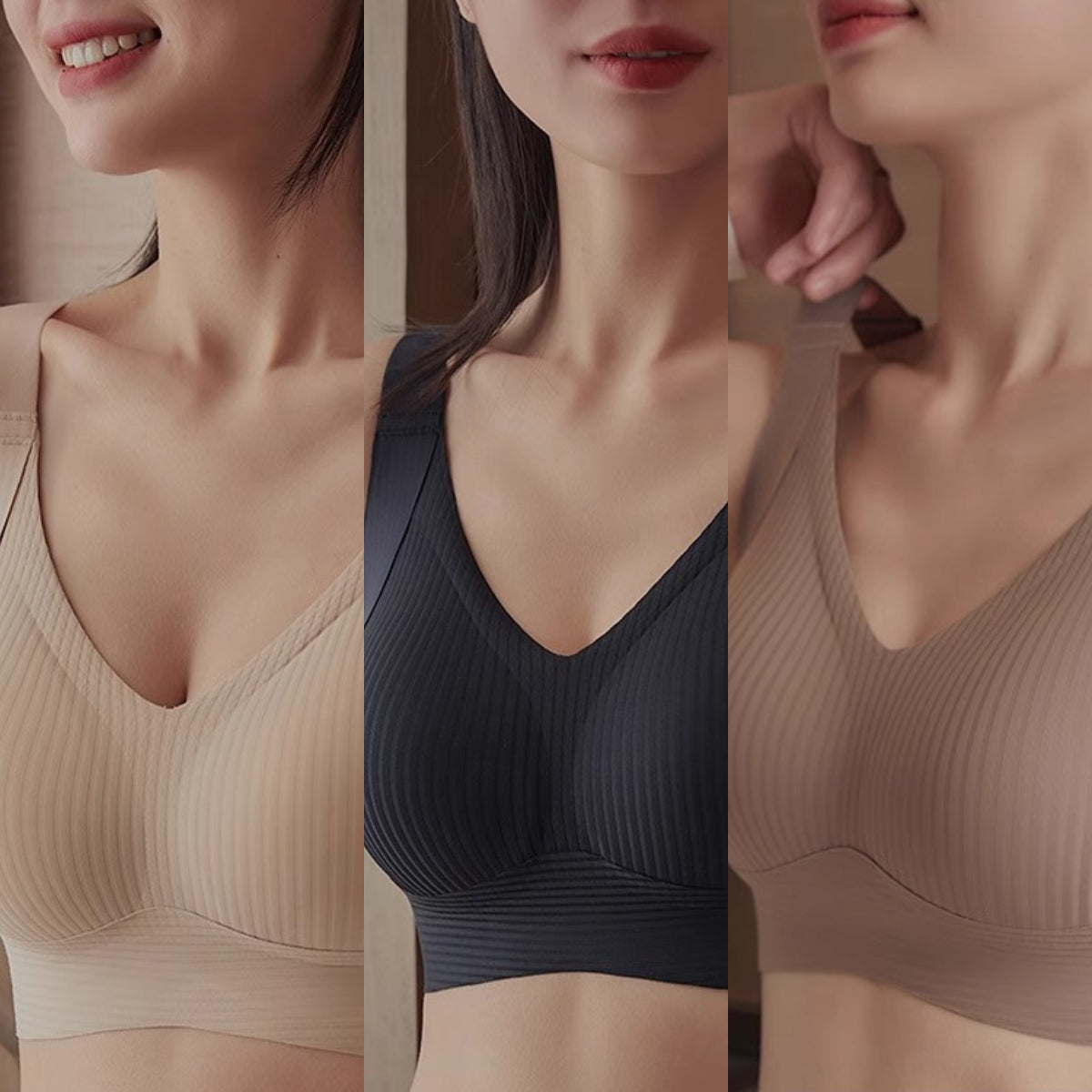 🔥👙【2025 Nowości】💖Sutien bezszwowe w paski