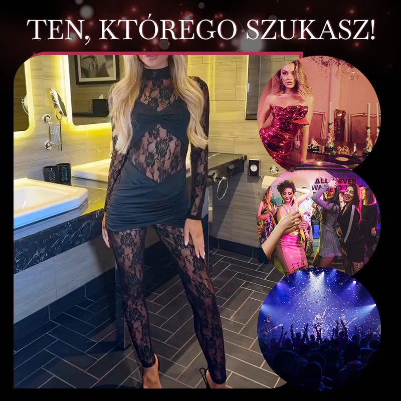 🔥Seksowny Anioł💋 Damski seksowny kombinezon z koronki i patchworku