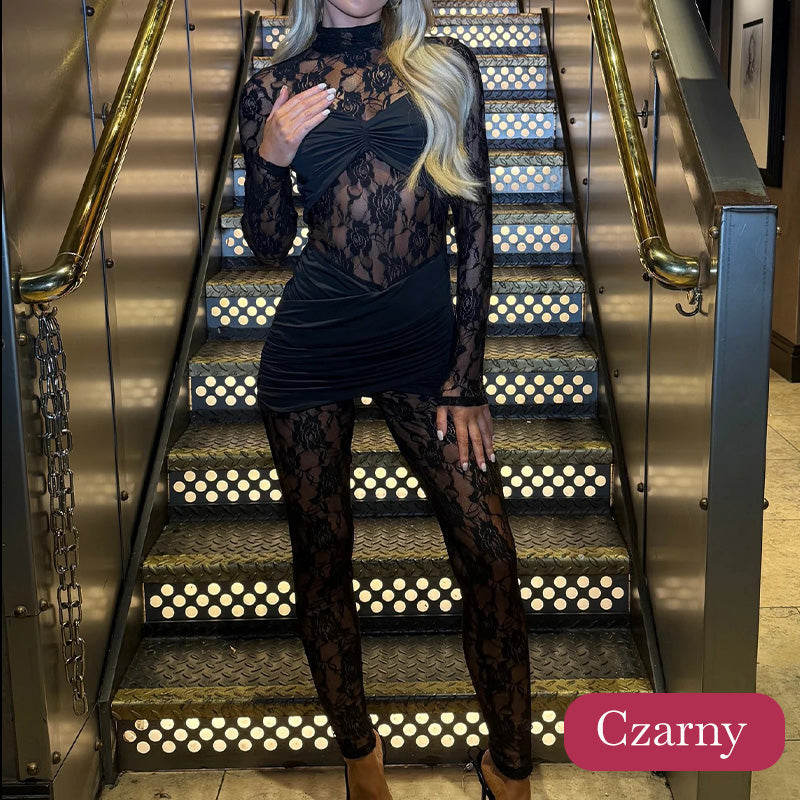 🔥Seksowny Anioł💋 Damski seksowny kombinezon z koronki i patchworku